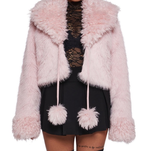 Dolls Kill Blush Faux Fur Jacket - Picture 10 of 12